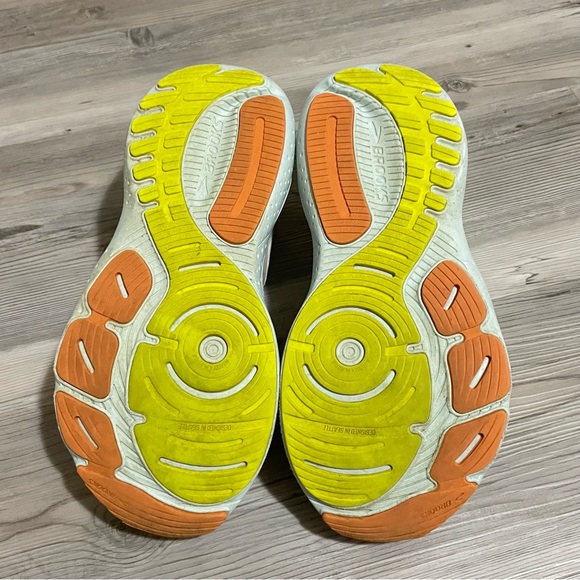 BROOKS Glycerin 21 Running Shoes Coconut Aqua Autumn Sunset Size 9.5 Women's - Picture 6 of 9